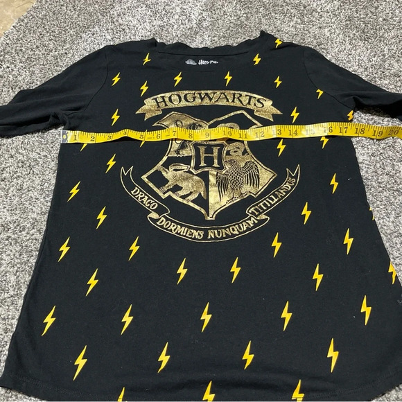 Wizarding World T-Shirt Kids Size XL (14-16) Harry Potter Black Long Sleeve - Picture 3 of 6